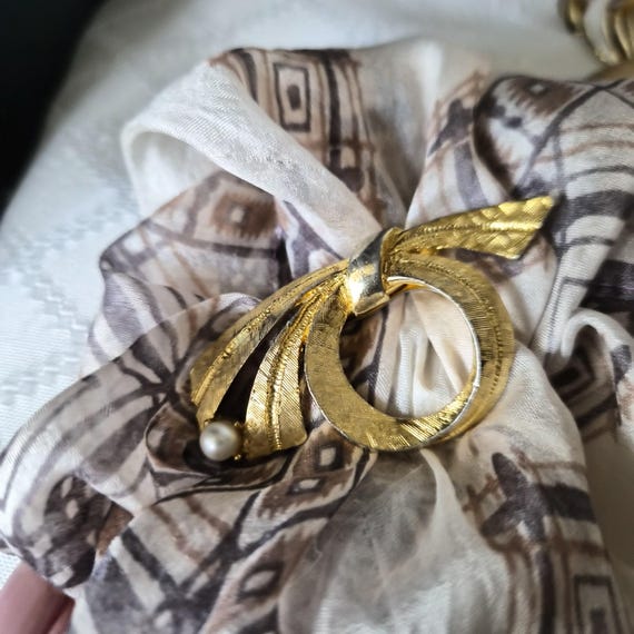 Vintage Lieba USA Scarf Clip Mid Century