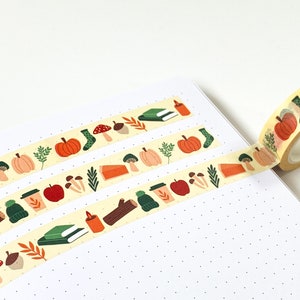 Cozy Autumn Washi Tape - Cozy Fall Washi Tape - Bullet Journal Washi Tape - Paper Tape - Eco Friendly Tape
