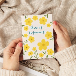Głowa do góry, Buttercup! Karta - Karta zachęty - Karta życzliwości - Karta współczucia Buttercup