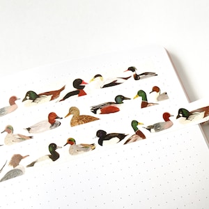 British Ducks Washi Tape - British Ducks Tape - Duck Paper Tape - Duck Gift - Duck Stationery - Eco friendly Tape