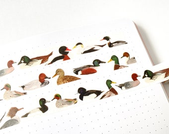 British Ducks Washi Tape - British Ducks Tape - Duck Paper Tape - Duck Gift - Duck Stationery - Eco friendly Tape