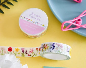 British Wildflowers Washi Tape - Wildflower Washi Tape - Flower Washi Tape - Floral Washi Tape - British Wildflowers Tape - Paper Tape