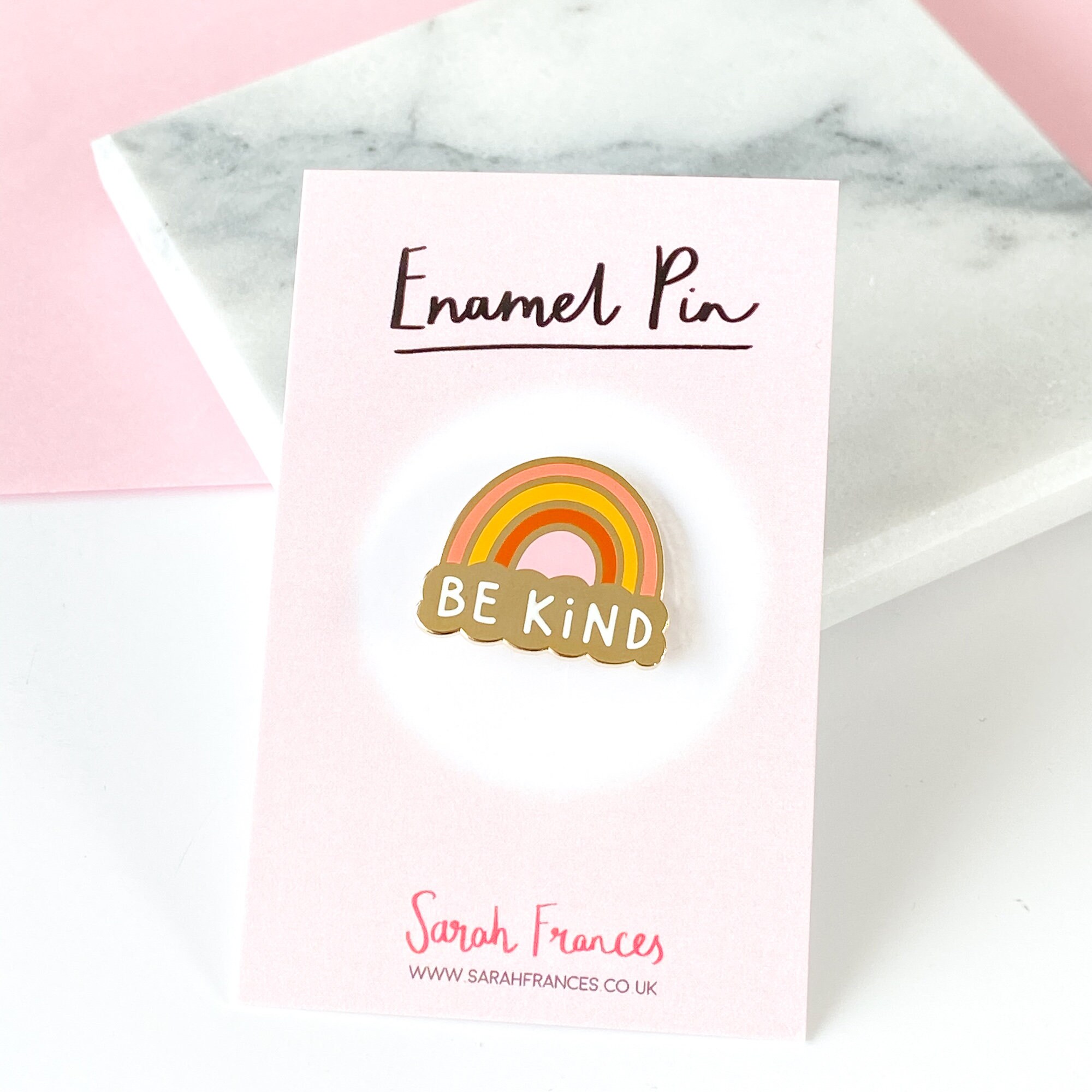Be Kind Enamel Pin Mental Health Awareness Pin Rainbow Etsy