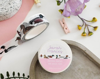 British Ducks Washi Tape - British Ducks Tape - Duck Paper Tape - Duck Gift - Duck Stationery - Eco friendly Tape