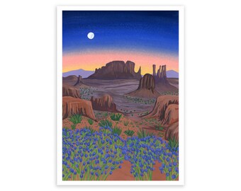 Monument Valley Art Print - Monument Valley Art Print - Monument Valley, USA Print - Navajo Tribal Park Print - Red Rock