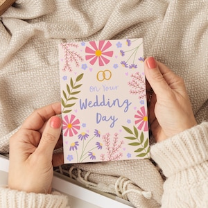 Carte Le jour de votre mariage - Carte de voeux de mariage - Pour l&#39;heureux couple