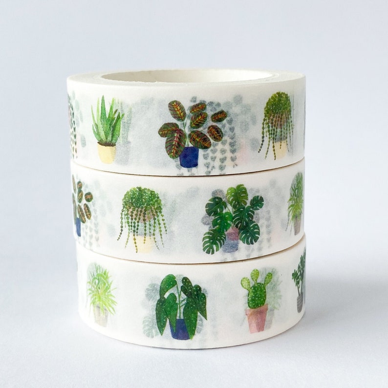 Indoor Plants Washi Tape House Plants Washi Tape Monstera Etsy UK