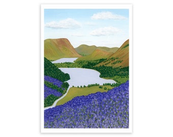 Lake District Print - Lake District Art Print - Cumbria Print - Buttermere Lake Print - Lake District National Park Print