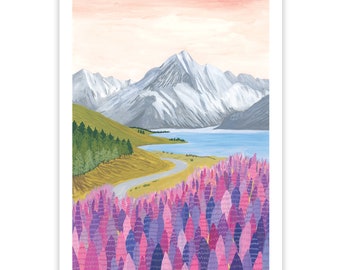 Mount Cook, New Zealand Art Print
