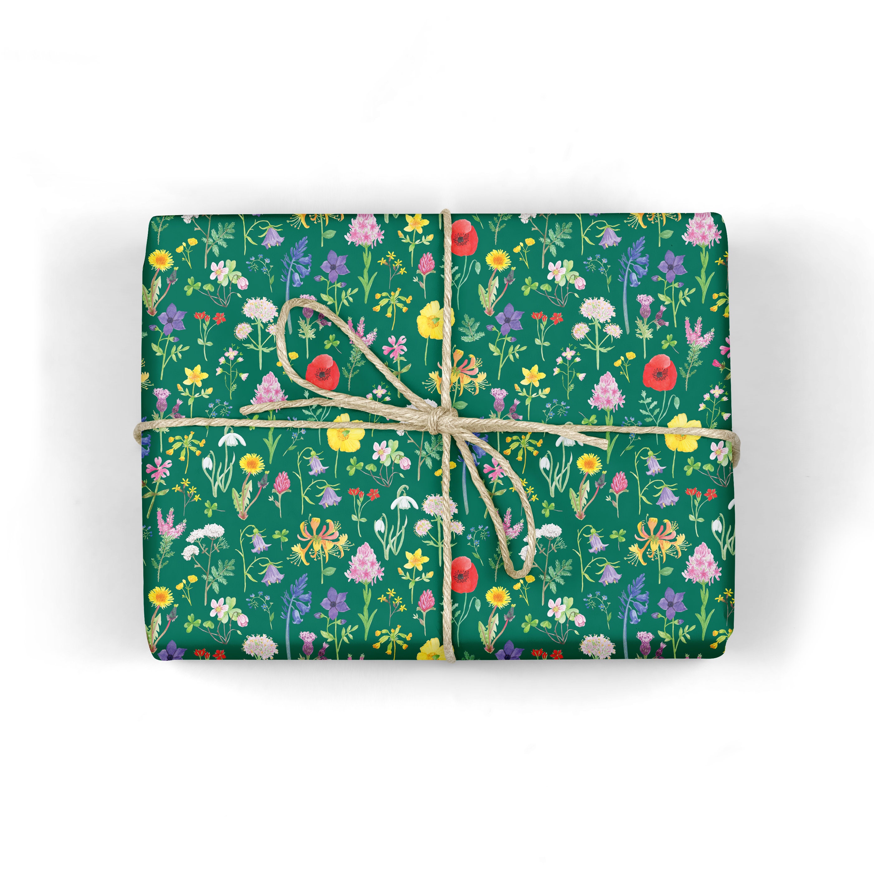 Wildflowers Wrapping Paper Floral Gift Wrap British Etsy