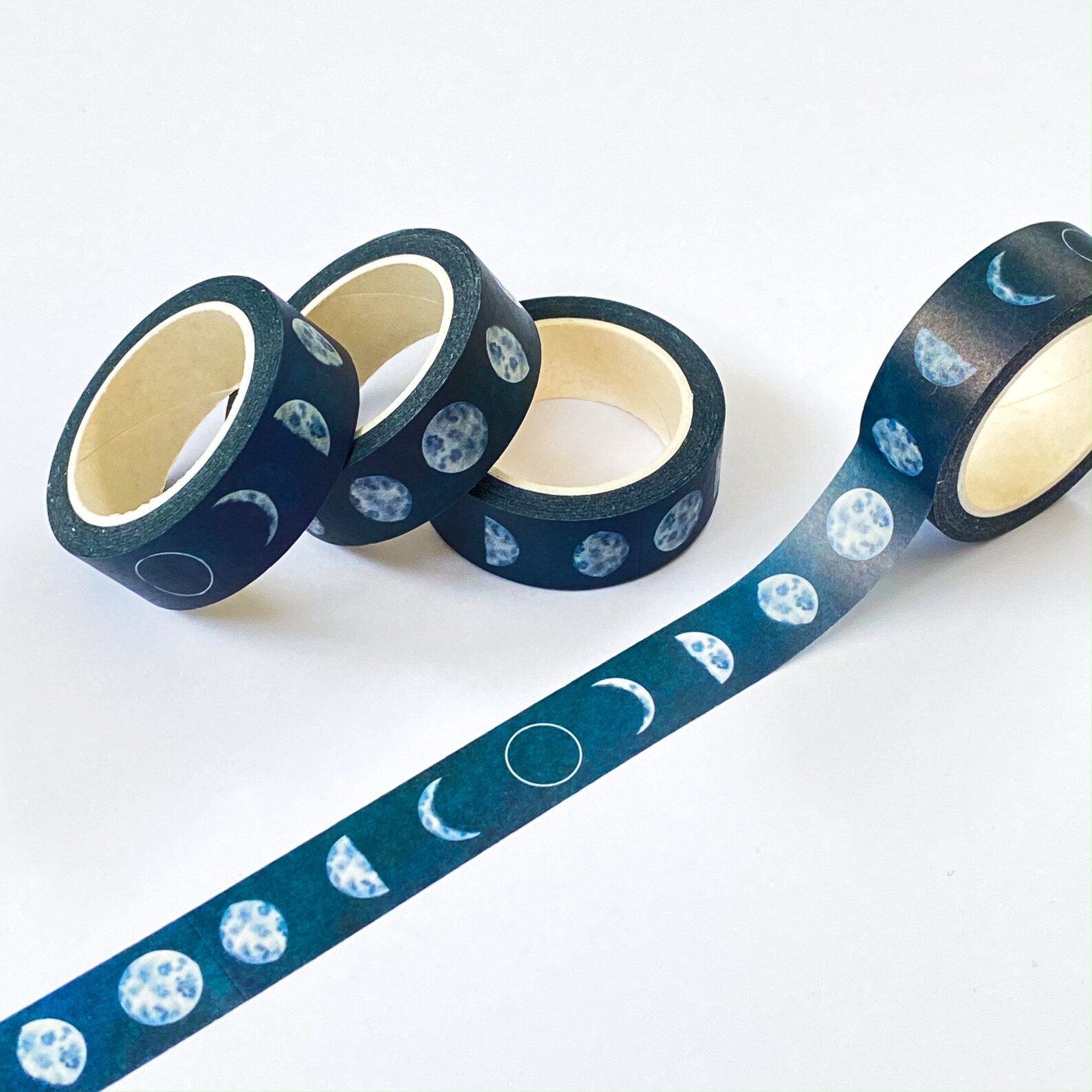 Moon Phases Washi Tape Moon Washi Tape Watercolour Moon - Etsy