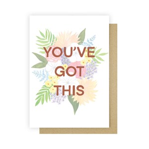 You've got this Greetings Card - Ermutigungskarte - Key Worker Card - Nur weil Karte - You can do this Card - Positive Zitat Karte