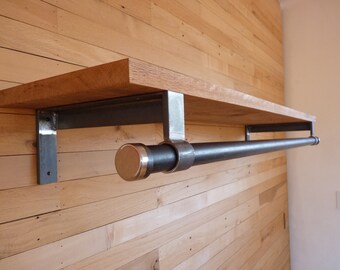 heavy duty closet rod holder