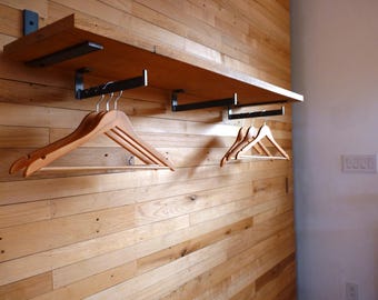 Clothes Hanging Bracket for Under Shelf or Cabinet