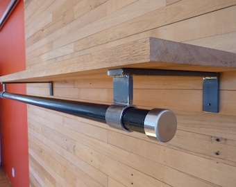 Industrial Steel Closet Rod Shelf Bracket M-Series – Heavy Duty (Sold individually)