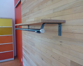 Industrial Steel Closet Rod/Shelf Bracket, O-Series (Sold individually)