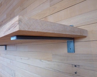 Heavy Duty Steel T- Shelf Bracket 3/8" thick x 1-1/2" wide steel (Sold individually)