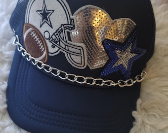 Football Dallas Cowboys Team Spirt Custom Trucker Hat W/ Hat 