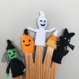Halloween Fingerpuppe Muster - Fingerpuppen Muster - Strickpuppen - Kinderspielzeug