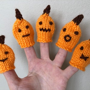 Five Little Pumpkins Halloween Finger Puppets