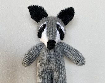 Handmade Raccoon Stuffed Animal -  Handmade Soft Toy