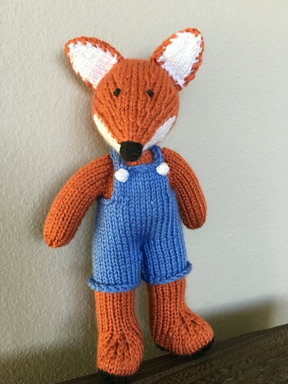 Fox Stuffed Animal Toy, Handmade with Love 