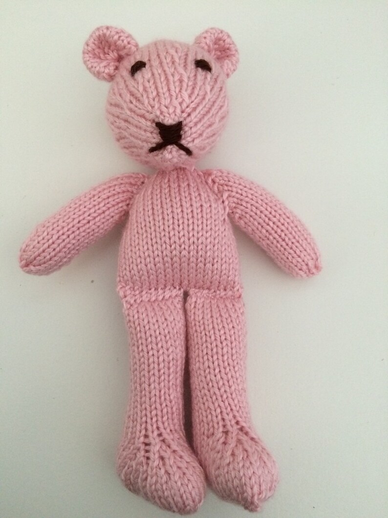 Stuffed Animal Soft Toy Teddy Bear Pink Teddy Bear Handmade Toy Photo