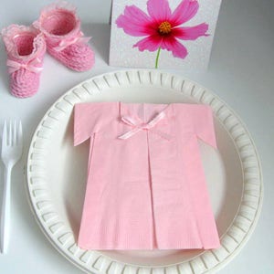 Baby girl shower Napkins decorations theme centerpieces decor pink napkins table decor Gift