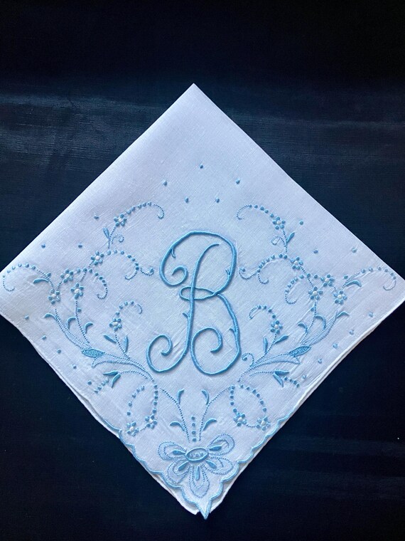 Bride Something Blue Ideas, Wedding Handkerchief … - image 2