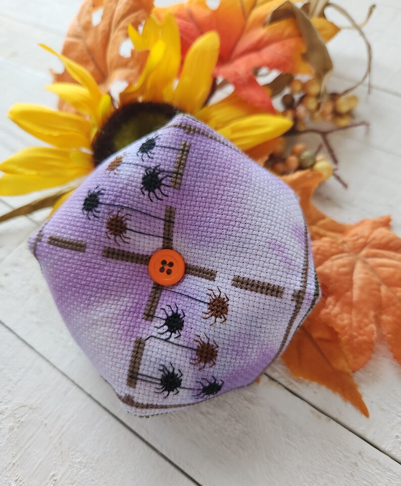 Halloween Biscornu Cross Stitch Chart, Counted Cross Stitch Pattern, Fall X Stitch Chart, Pumpkin Cross Stitch, Ghost X Stitch / PDF Pattern image 10