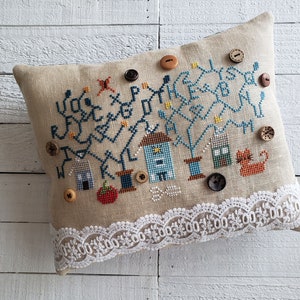 Instant Download / The Sewing Patch Primitive Cross Stitch PDF, Count Cross Stitch Pattern, Embroidery Pattern, Sampler X Stitch Chart