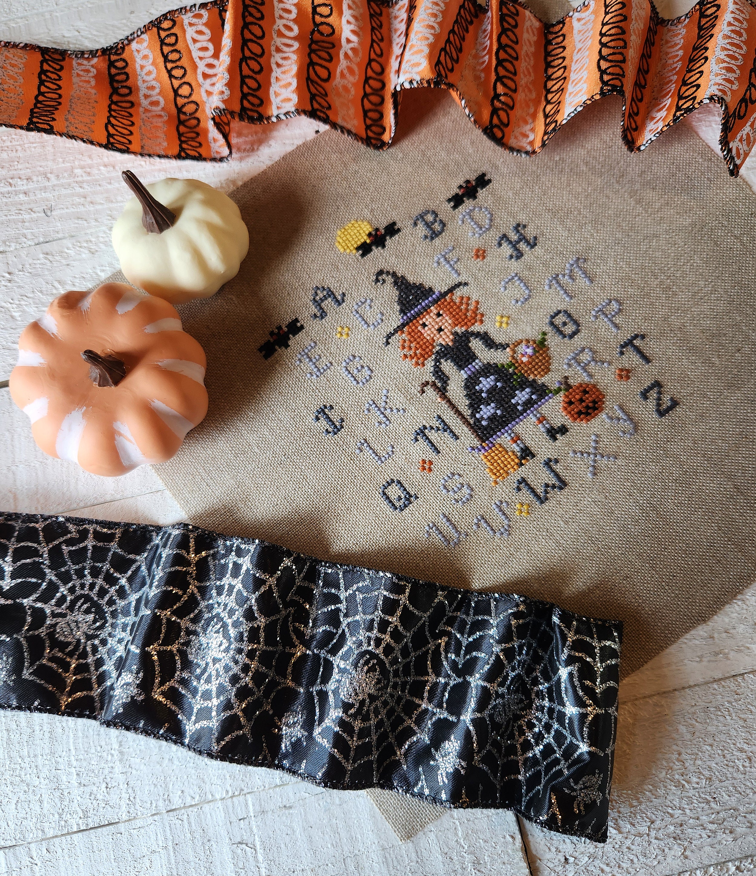 Sampler Witch PDF Cross Stitch Pattern, Halloween X Stitch Chart ...