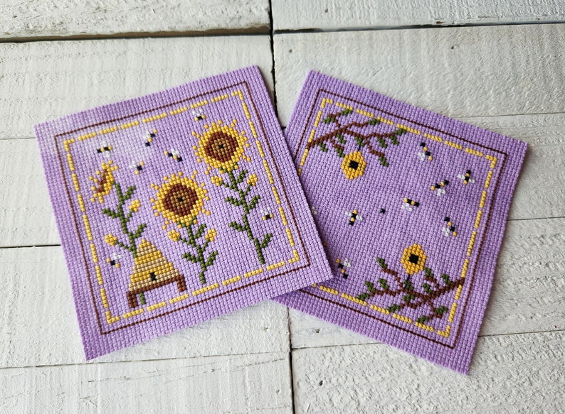 Sunflower and Bees from Curious Carrie Designs
