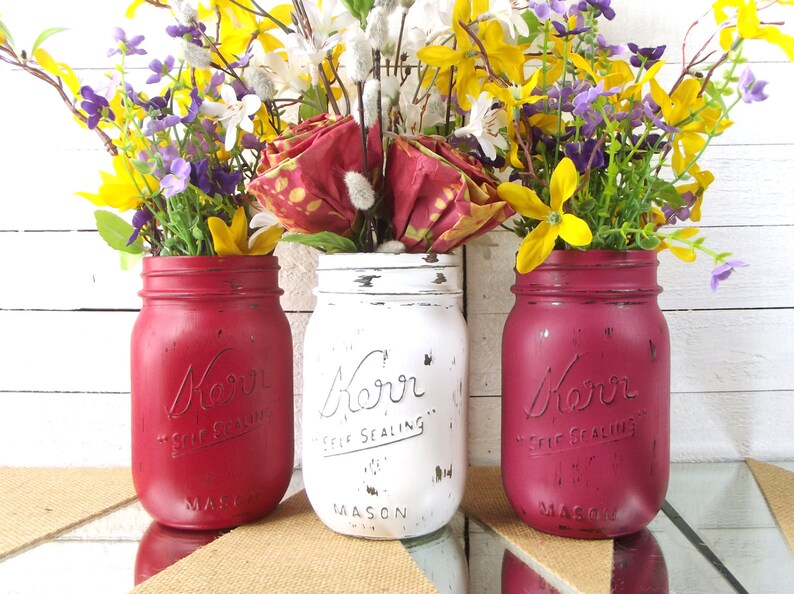 Mason Jar Centerpiece Wedding Decor Wedding Reception Decor Etsy