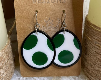 Green Egg Earring