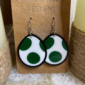 Green Egg Earring