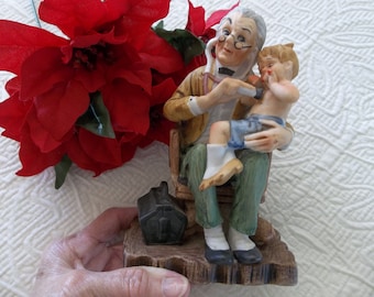 Geo. Z. Lefton Dr. With Young Child/Vintage/Figurine