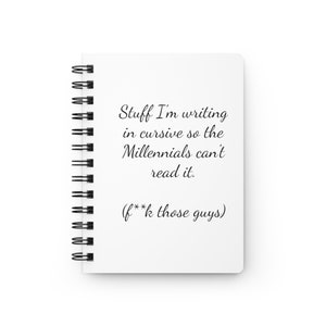 Stuff I'm writing in cursive.