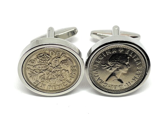 Premium 1919 Lucky Sixpence Cufflinks for a 99th Birthday Cufflinks Premium 1919 Lucky Sixpence Cufflinks for a 99th Birthday Cufflinks