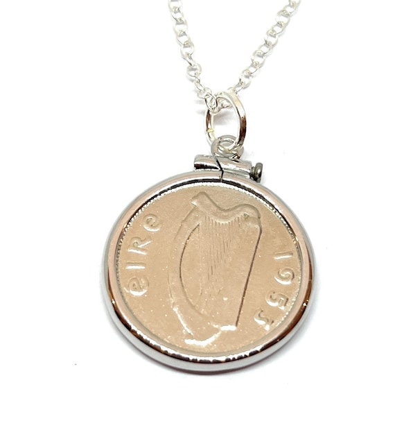 1953 72nd Birthday / Anniversary sixpence Premium Cinch pendant plus 18inch SS chain gift 72nd birthday gift for her