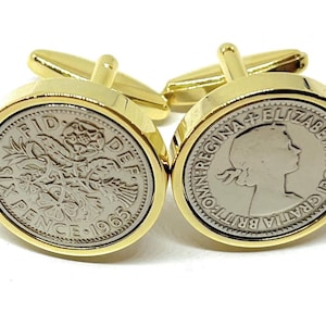 Gemelli Premium 1965 Lucky Sixpence per il 60° compleanno Gemelli 60° papà 60° fratello, regalo per la festa del papà GLD
