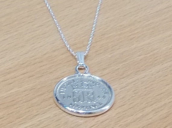 1939 86th Birthday / Anniversary sixpence coin pendant plus 20inch SS chain gift 86th birthday gift for her Thinking Of You, Mum Dad