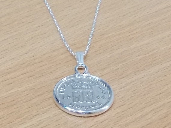 1939 85th Birthday / Anniversary sixpence coin pendant plus 20inch SS chain gift 85th birthday gift for her Thinking Of You, Mum Dad