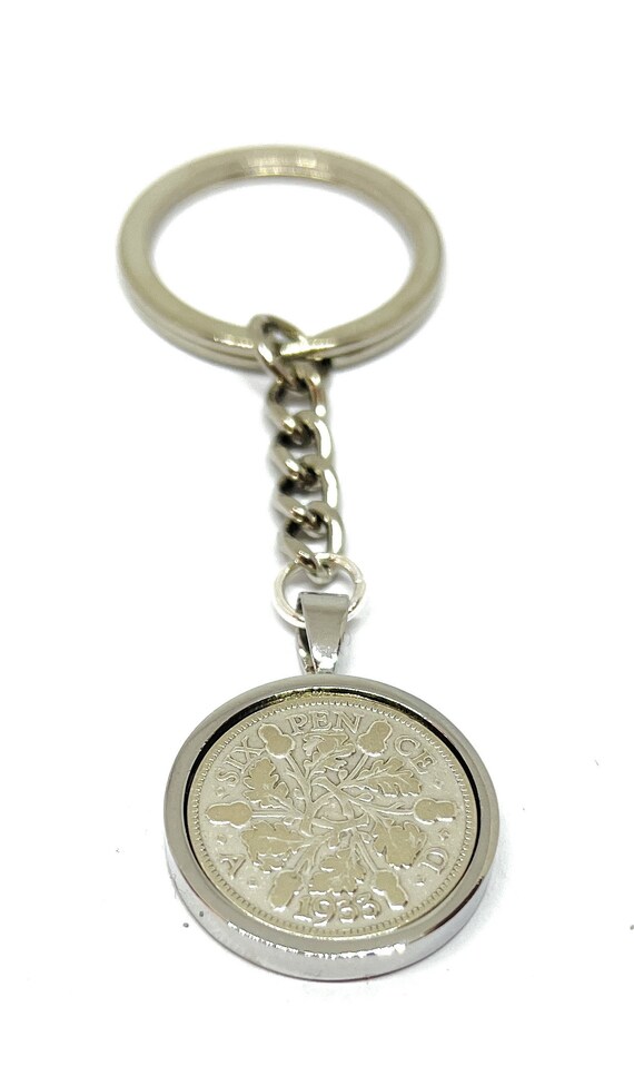 1933 92nd Birthday Keyring-Sixpence Keyring- Mum, Dad, Brother, Sister- 92nd Birthday-Coin Keyring, 92nd Anniversary, SLV