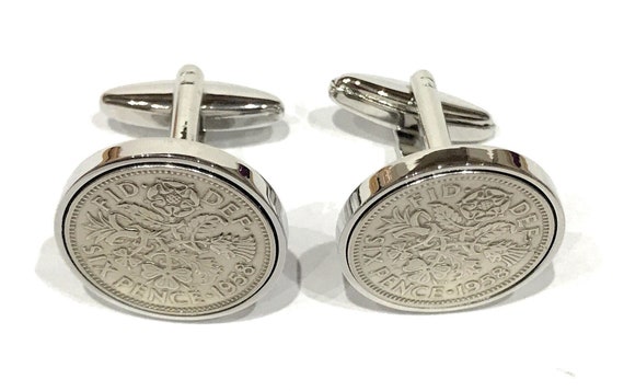 Premium 1972 Canadian Dime for a 46th Birthday or Anniversary Cufflinks