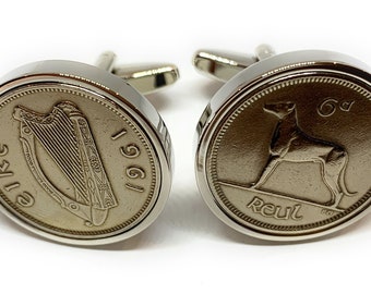 Boutons De Manchette Vintage Hickok U.S.A En Ton Or - Occasion