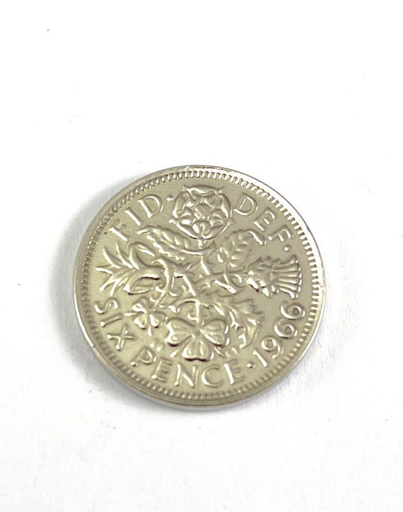 Boxed Lucky Silver Sixpence 6d Polished Coin birthday wedding gift- Choice of year 1947-1967
