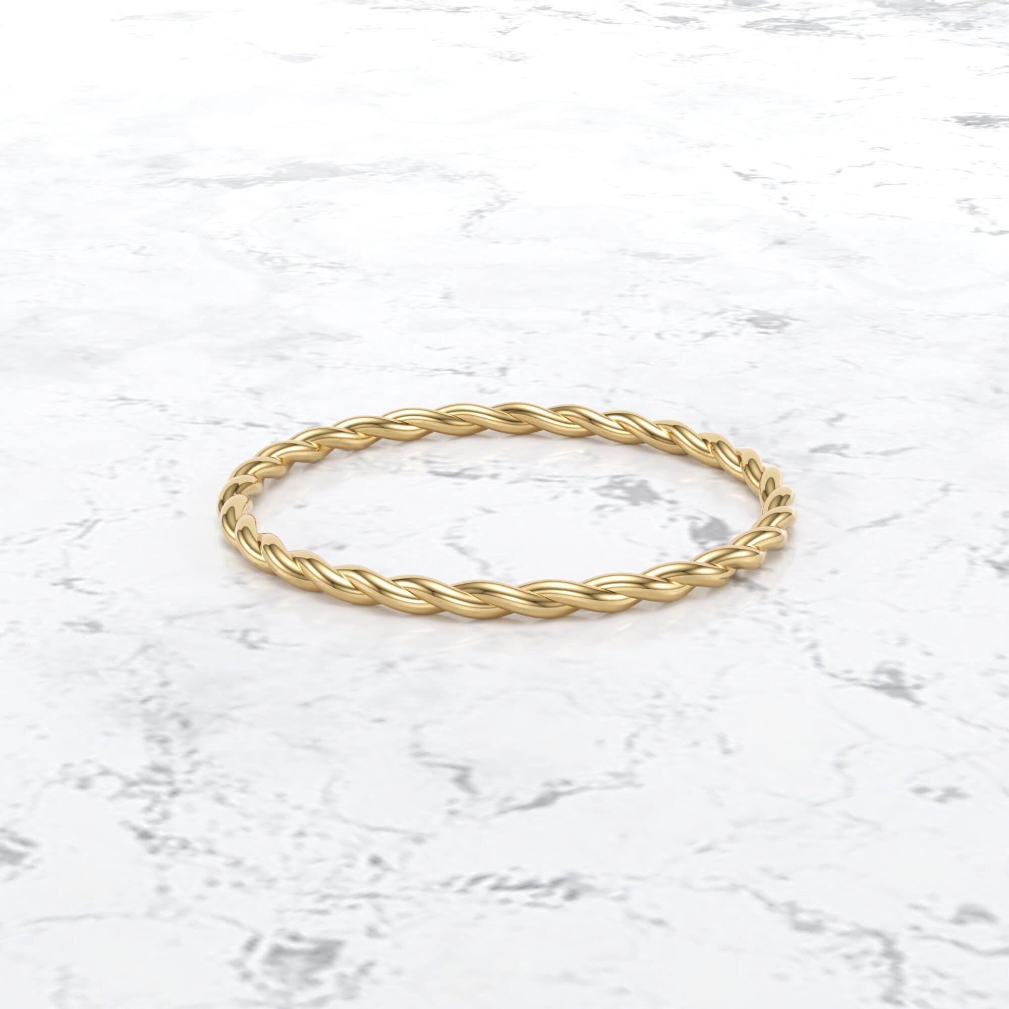 14K Italian Gold Rope Ring