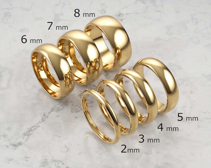 18k Gold Wedding Bands