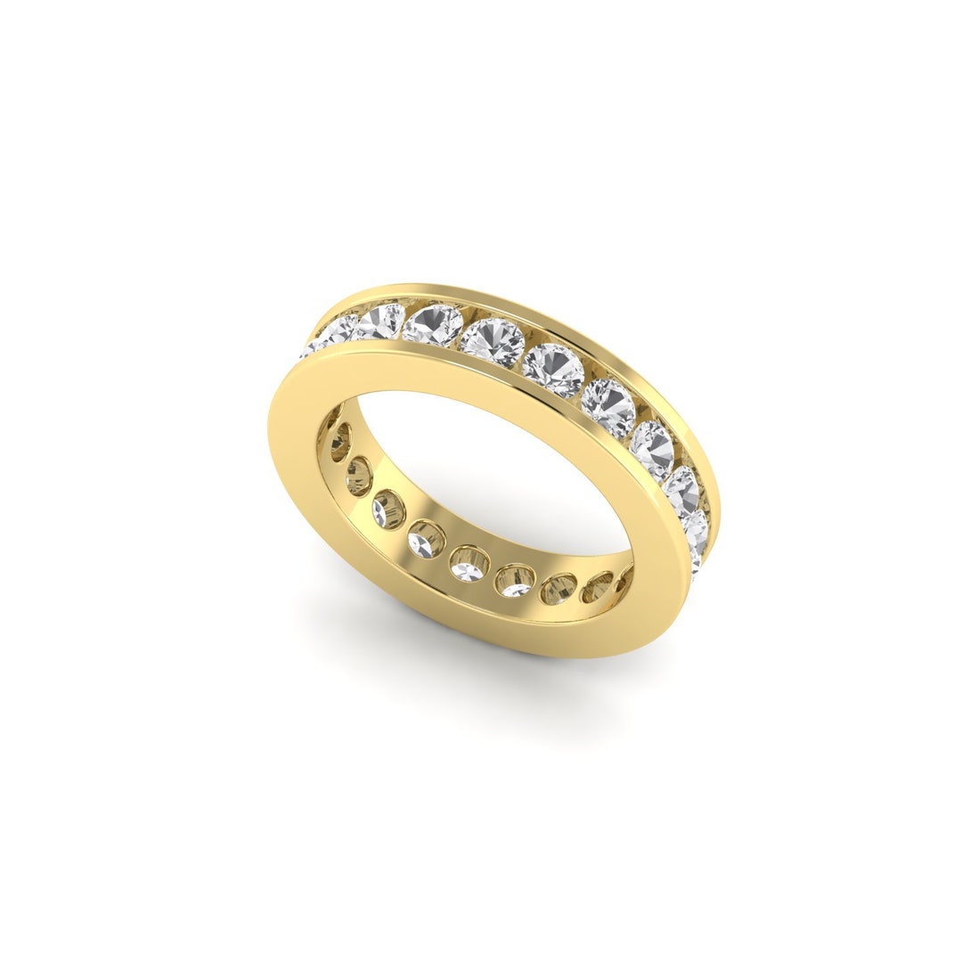 Eternity Ring/ Diamond Eternity Wedding Ring/ Diamond Eternity - Etsy